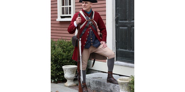 James Lee is the captain commanding the Lexington Minutemen, a group of reenactors, patriots and American history enthusiasts. By company tradition, he will portray Capt. John Parker in the annual reenactment of the "shot heard 'round the world," which occurred on Lexington Common on April 19, 1775.