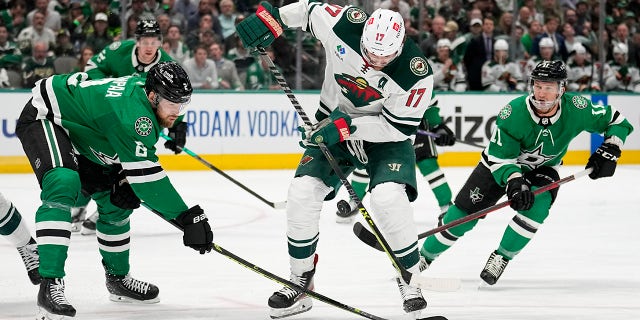 Marcus Foligno drives