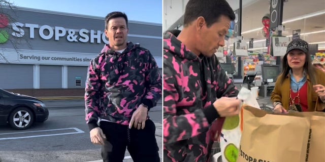 Mark Wahlberg went back to where he held his first job and started bagging groceries. He shared the experience on his Instagram.