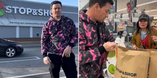 Mark Wahlberg went back to where he held his first job and started bagging groceries. He shared the experience on his Instagram.