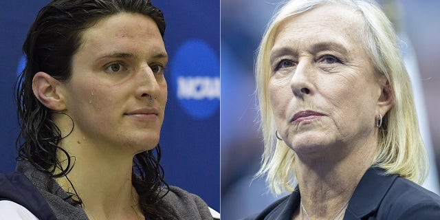 Lia Thomas and Martina Navratilova