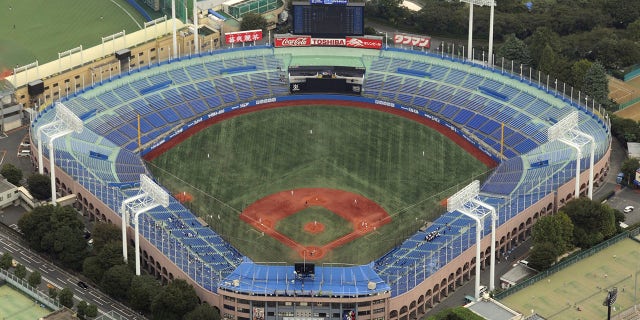 The Meiji Jingu Stadium in Tokyo on Oct. 19, 2010. The historic baseball stadium where Babe Ruth played could be demolished as part of a redevelopment plan.