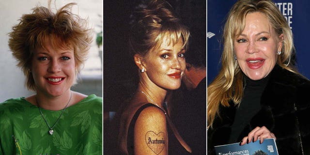 Melanie Griffith through the years