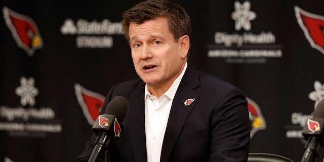 Michael Bidwill at a press conference