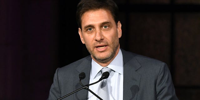 Mike Greenberg speaks on stage during Radio Hall Of Fame 2018 Induction Ceremony on Nov. 15, 2018, in New York City.