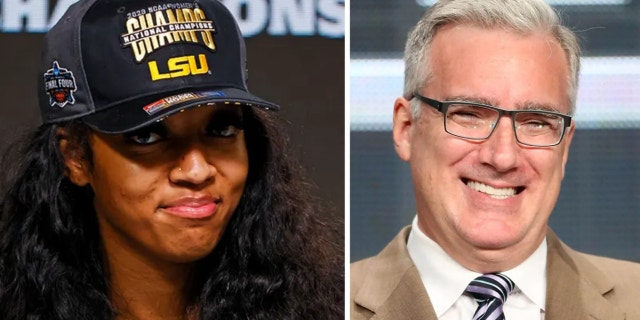 Keith Olbermann apologized after calling LSU basketball player Angel Reese a "f---ing idiot" and "classless" for taunting an opposing team.