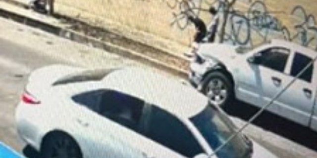 Los Angeles Police Department (LAPD) investigators are looking for additional victims to come forward after surveillance video footage showed Jackson exiting his white Toyota Camry near the 19100 block of Parthenia Street, where three other victims were helping paint over the gang graffiti. 