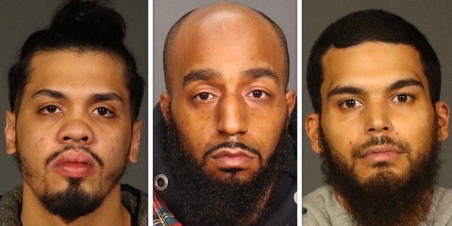 The NYPD released these images of the suspects Jayqwan Hamilton, Robert Demaio and Jacob Barroso on Friday, March 31, 2022.