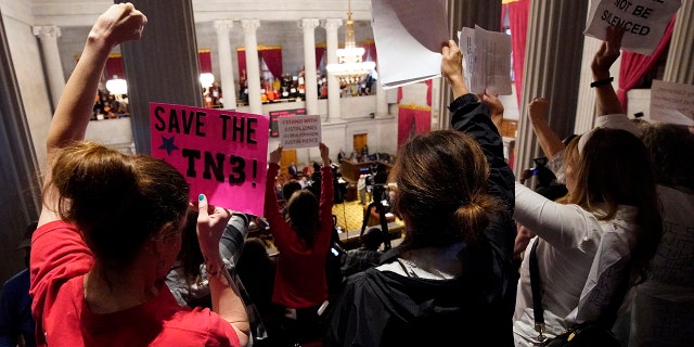 Tennessee Republicans sought to oust three House Democrats for joining pro-gun control protesters to disrupt proceedings in the House chamber.