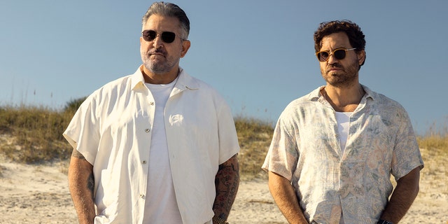 Anthony LaPaglia, left, is starring in Netflix's "Florida Man" alongside Édgar Ramirez.