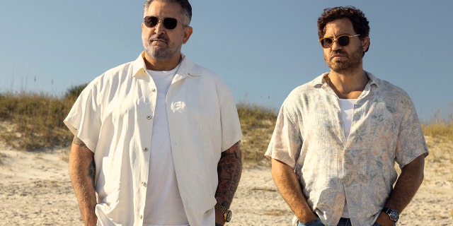 Anthony LaPaglia, left, is starring in Netflix's "Florida Man" alongside Édgar Ramirez.