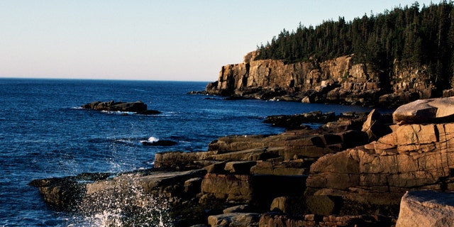 The Otter Cliff area in Acadia National Park, Maine. 