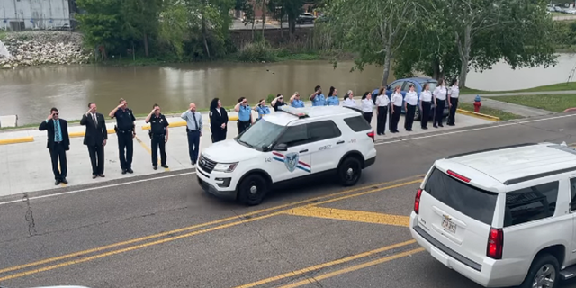 A procession held for Pepper following his death in Louisiana.