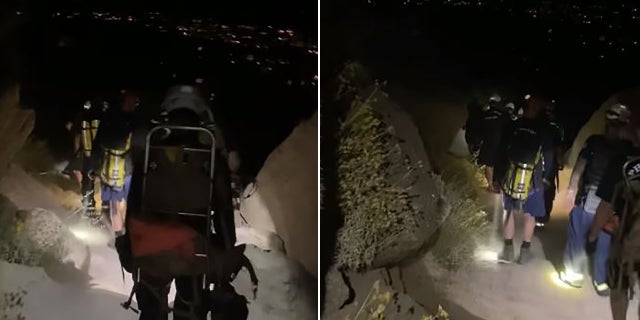 rescuers at Pinnacle Peak Park