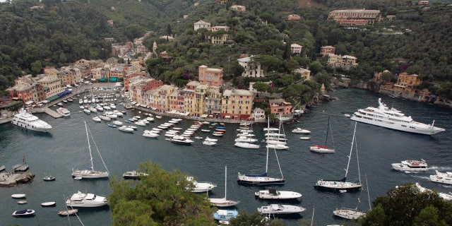 Luftaufnahme von Portofino, Italien