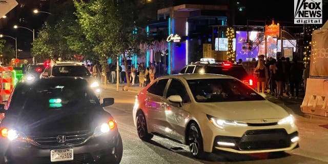 Rainey Street, Austin Friday night.