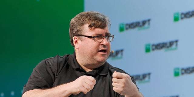 Reid Hoffman, a founder and former executive chairman of LinkedIn, at Moscone Center on Sept. 6, 2018 in San Francisco, Calif.