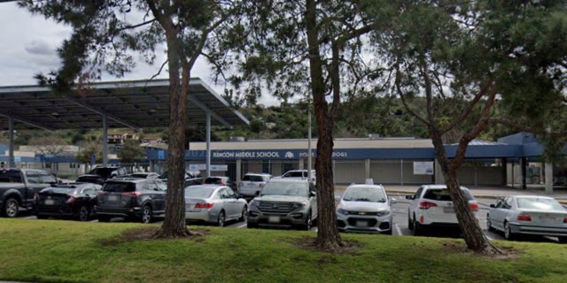 Rincon Middle School, Escondido, CA, seen from street