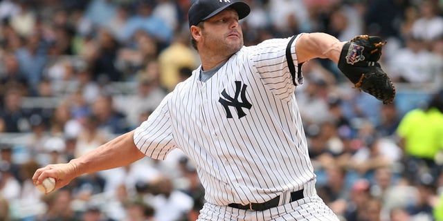 Roger Clemens of New York throws against the Pittsburgh Pirates at Yankee Stadium in the Bronx on June 9, 2007.
