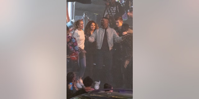 Cameron Diaz films with Jamie Foxx's body double on the set of "Back in Action."