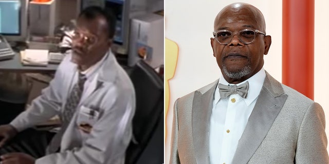 Samuel L. Jackson then and now split