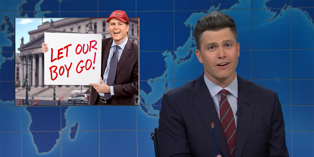 Colin Jost inserted himself into the Donald Trump indictment jokes to get a laugh, but to no avail.