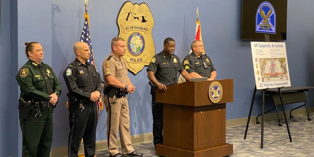 St. Petersburg Police Press Conference Street Racing