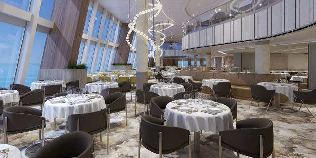 Horizons Dining Room in the Sun Princess ship