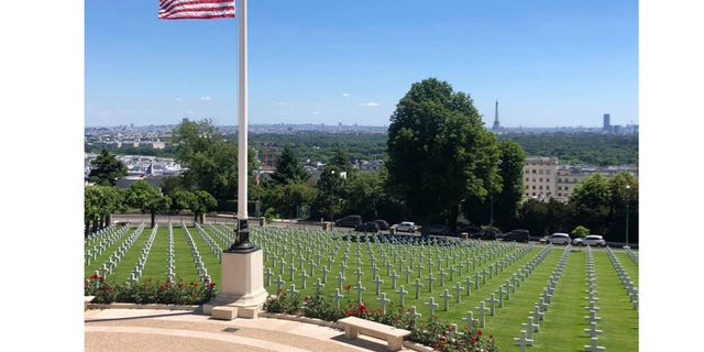 Nearly 1,600 American soldiers, almost all killed in World War I, rest in eternal reverence on a hill overlooking the Eiffel Tower and the sprawl of Paris at the Suresnes American Cemetery. It's one of nearly two dozen American cemeteries and memorials in Europe honoring U.S. troops killed in WWI.