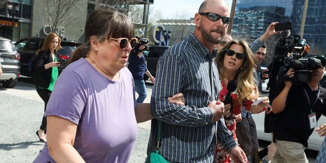 Relatives of Jack Teixeira, a member of the U.S. Air Force National Guard suspected of leaking highly classified U.S. documents, leave the federal courthouse in Boston