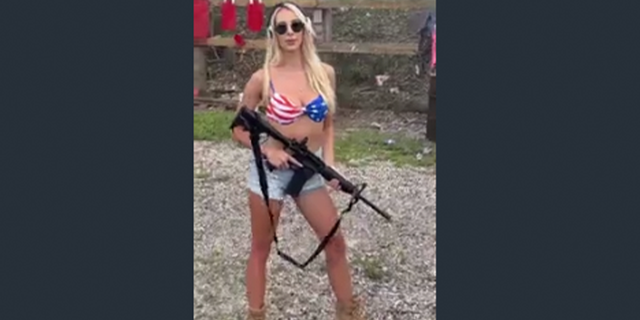 Teresi with a gun
