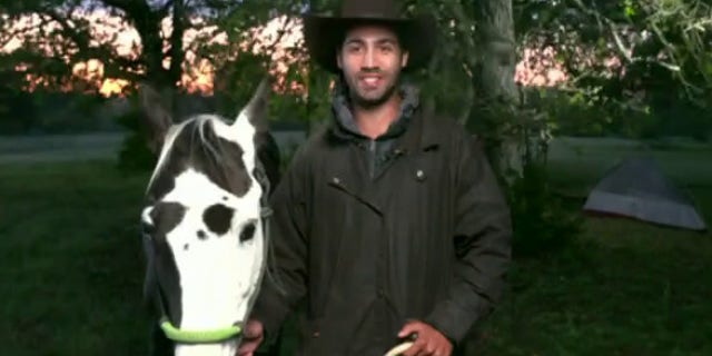 Cyril Bertheau and his horse SHiok join Fox & Friends after beginning the over 2,300 mile journey from Austin, Texas to Seattle, Wash.