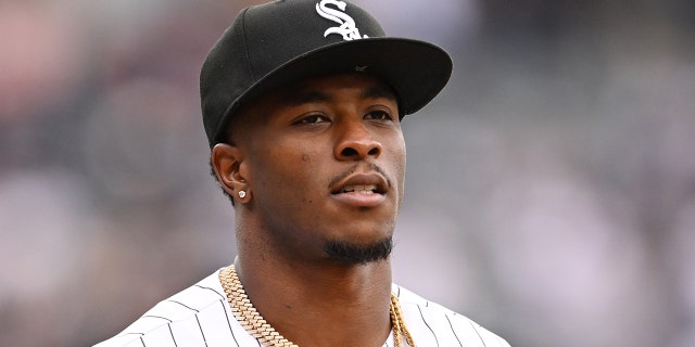 Tim Anderson of the Chicago White Sox before a game against the San Francisco Giants at Guaranteed Rate Field on April 3, 2023, in Chicago.