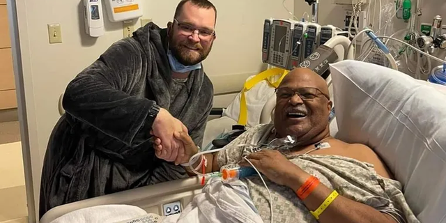 Part-time Uber driver Tim Letts (left) donated a kidney to William Sumiel, Jr. (right) after meeting him during an arranged rideshare in 2021.