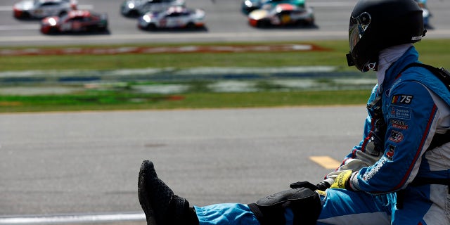 Todd Gilliand's crew member sits and waits