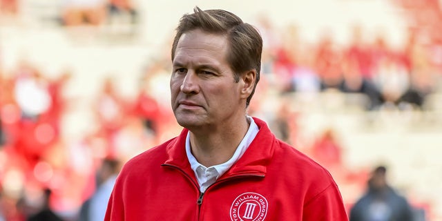 Athletics director Trev Alberts of the Cornhuskers on the field before the game against the Georgia Southern Eagles at Memorial Stadium on Sept. 10, 2022, in Lincoln, Nebraska.