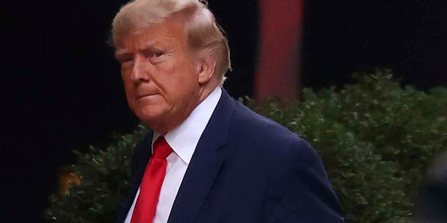 Former President Donald Trump arrives at Trump Tower