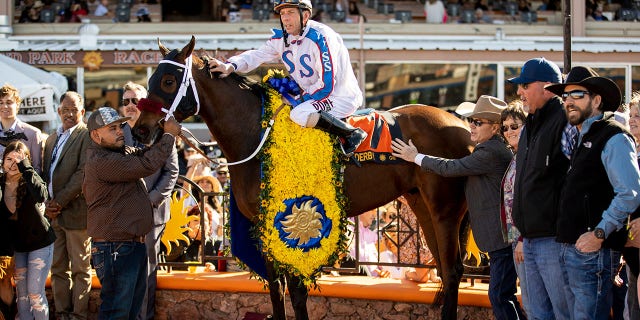 Wild On Ice wins the 18th running of the Sunland Derby