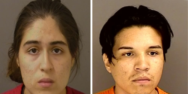 Diana Ornelas and Dennis Novoa mugshots