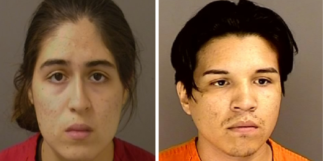 Diana Ornelas and Dennis Novoa mugshots
