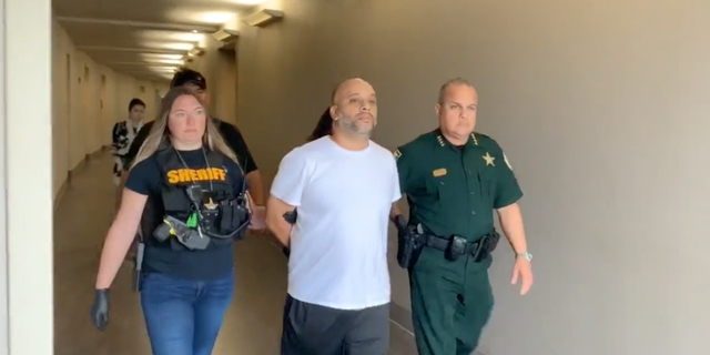 Samuel Figueroa, 43, was arrested on charges of lewd and lascivious molestation, lewd and lascivious conduct, sexual performance by a child, unlawful use of a two-way communication device, offenses against students by authority figures, indecent, lewd, lascivious touching of certain minors, according to Osceola County Sheriff Marcos Lopez in Celebration, Fla.