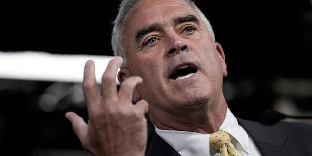 Rep. Brad Wenstrup (R-OH) speaks during a news conference with members of the House Intelligence Committee at the U.S. Capitol August 12, 2022, in Washington, DC. 