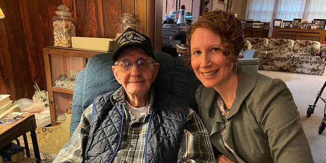 Bill Marsh is pictured with his granddaughter, Dorinda Stayton — she organized a Gofundme fundraiser for him. "I just knew I needed to do something," she told Fox News Digital. 
