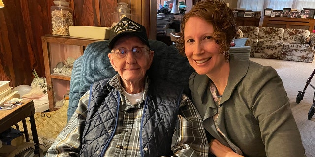 Bill Marsh is pictured with his granddaughter, Dorinda Stayton — she organized a Gofundme fundraiser for him. "I just knew I needed to do something," she told Fox News Digital.