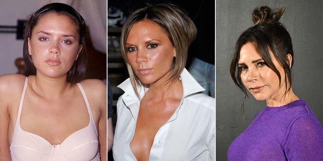 Three split of Victoria Beckham through the years