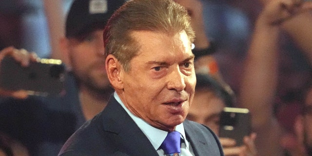 Apr 3, 2022; Arlington, TX, USA; WWE owner Vince McMahon enters the arena during WrestleMania at AT&amp;T Stadium.