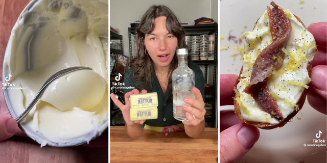 Food blogger and recipe developer Carolina Gelen created a vodka butter dip that has been viewed more than a million times on TikTok. She told Fox News Digital she likes to pair vodka butter with fish.