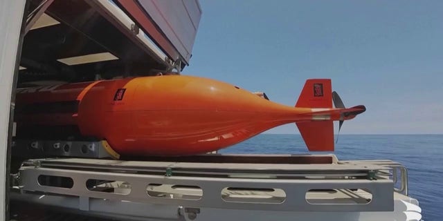 Autonomous underwater vehicle that was used to search for a World War II shipwreck