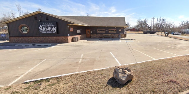 A Google Maps street view of the Whiskey Barrel Saloon in Oklahoma City. Police say a shoot-out involving biker gangs led to three deaths and three injuries Saturday.