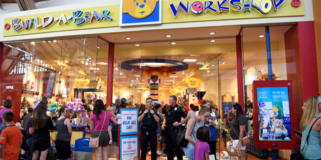 A "Build-A-Bear Workshop" location in a local mall. 